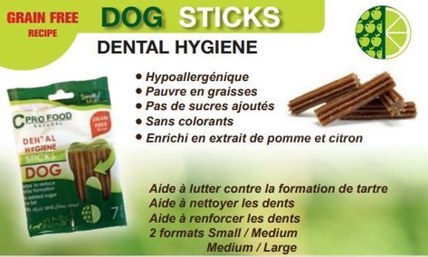 PF DENTAL STICK SMALL/MED. 12KS